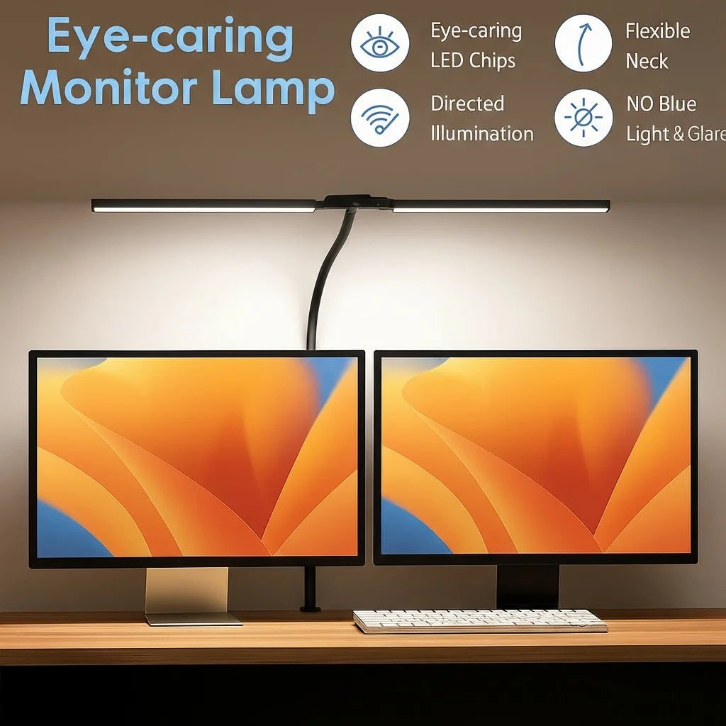 Vytra Studio Desk Lamp — Dual-Head LED, Eye-Care Glow