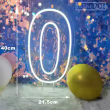 Numbers 0-9 Neon Sign — Birthday & Party LED Wall Decor